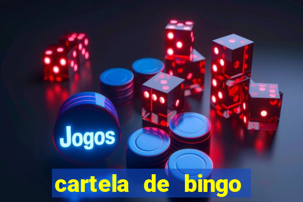 cartela de bingo pra imprimir